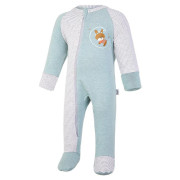 Overal šmyk DR Outlast® Lišajník melír/pruh bielošedý melír