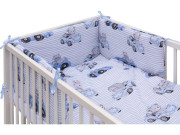 Postieľka 120 x 60 cm s kompletnou výbavou Maxík - modrá