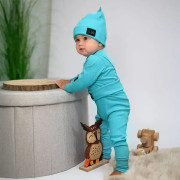 Rastúce body rebrované Turquoise - tyrkysová Esito