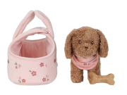 Psík plyšový Jackie v kabelke Little Dutch