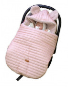 Prešívaný fusak 2 v 1 s kapucňou a luna podšívkou Made with Love Baby Nellys