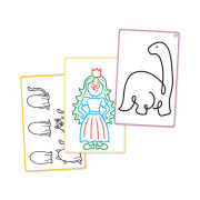 Priehľadná LCD tabuľka s 30 šablónami Kvído