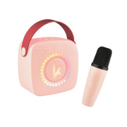 Bluetooth mini karaoke set s mikrofónom a reproduktorom Pink
