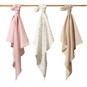 Mušelínové - super mäkké plienky, 3 ks 70x70 cm Púdrová Flowers