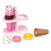 Montessori drevená zmrzlinová sada pre malých cukrárov