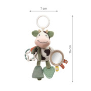 Závesná senzorická hračka na kočík a postieľku pre bábätká 0 m+ Cow Bingo BabyOno