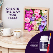 Výtvarná modelovacia sada DIY kvety v drevenom ráme Okto Inspiration