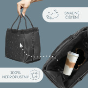 Odpadkový kôš do auta vodotesný s vekom black Zopa