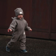 Rastúca zimná kombinéza Teddy fleece double Brown Esito