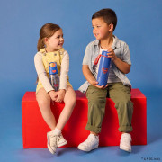 Nerezová termofľaša so slamkou 690 ml Superman b.box