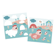 My arts&crafts Mini Zamatové omaľovánky Farma od 18 mesiacov Janod