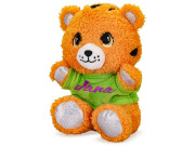 Tiger plyšový 17 cm v tričku s potlačou sediaci 0 m+