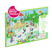 Samolepkové tvorenie Hudobníci Djeco