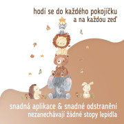 Nástenné samolepky do detskej izby, Animal Pyramid Sipo