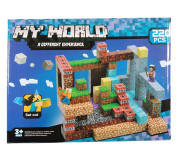 Veľká magnetická stavebnica Minecraft Iron Diamond Gold TNT 220 ks