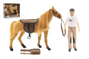 Kôň fliška česacia + panáčik kĺbový 30 cm