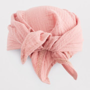 Detská letná mušelínová šatka so šiltom pink New Baby