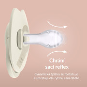 Cumlík svietiaci silikónový dynamický Prime 18 m+ 2 ks Ivory/Blush Lovi