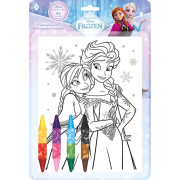 Omaľovánkový set s obojstrannými voskovkami Ľadové kráľovstvo