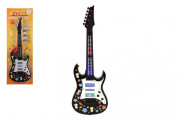Gitara plast 53 cm s popruhom na batérie so zvukom so svetlom
