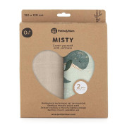 Prikrývka bambusová mušelínová 2 ks 120 x 120 cm Misty Petite&Mars