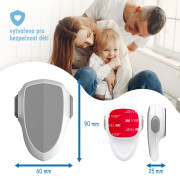 Bezpečnostný zámok na dvierka rúry, odolný voči teplu 1 ks Sipo