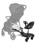 Stúpadlo ku kočíku so sedátkom Ally XL Black