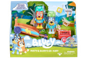 Sada figúrok Gokart motokára Bluey a Rusty