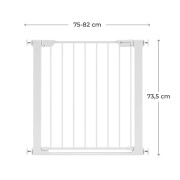 Zábrana do dverí Safe Snap White Kinderkraft