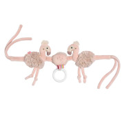 Reťaz na kočík plameniak, Pink Baby Fehn
