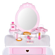 Detská toaletka so zrkadlom, stoličkou a doplnkami