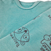 Body šmyk TLAČ Outlast® Tm.tyrkys/tm.tyrkys zvieratká