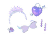 Rainbow High Creative Crystals bábika - Violet Willow TV
