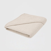 Detská mušelínová osuška s kapucňou 90 x 90 cm linen New Baby