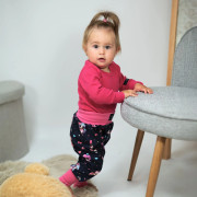 Rastúce body rebrované Hot pink - ružová Esito