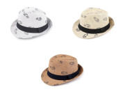 Detský letný klobúk/slamák auta