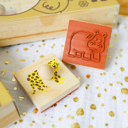 Drevené pečiatky s držiakom Savana 9 ks