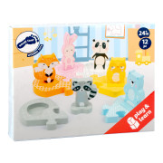 Drevené vkladacie puzzle zvieratká small foot