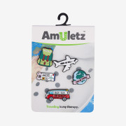 Amulety - ozdoby na topánky Amuletz Cestovný set mix Coqui