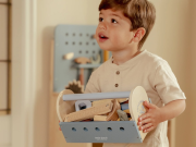 Box s náradím drevený Blue Little Dutch