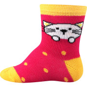 Ponožky dojčenské Bejbik obrázkové dievčenské (3 páry)