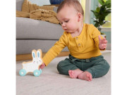 Drevený zajačik na kolieskach FP