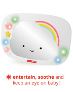 Zrkadlo spätné do auta so svetlami a zvukmi Silver Lining Cloud Skip Hop