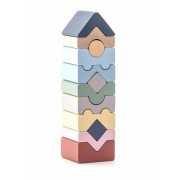 Veža XI - drevená skladačka 12 dielov Cubika