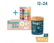 Beggs 3 batoľacie mlieko, box + pexeso 2,4 kg (3x800 g)