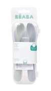 Prvé lyžičky silikónové 2 ks s puzdrom Beaba