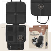 Ochrana na sedadlo vozidla s protišmykovým silikónom, čierna Sipo