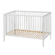 Postieľka drevená Nela White Wood 120 x 60 cm Petite & Mars