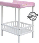 Prebaľovací pult Scarlett Spájka Galaxy ružový