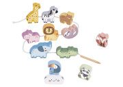 Navliekanie Zvieratká Pastel 13 ks